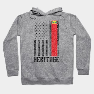 Grenada Hispanic Heritage distressed flag Hoodie